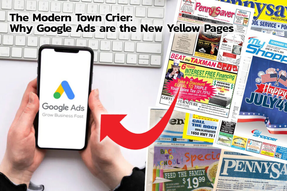 The town crier, the Pennysaver, and Google as the new way to be found