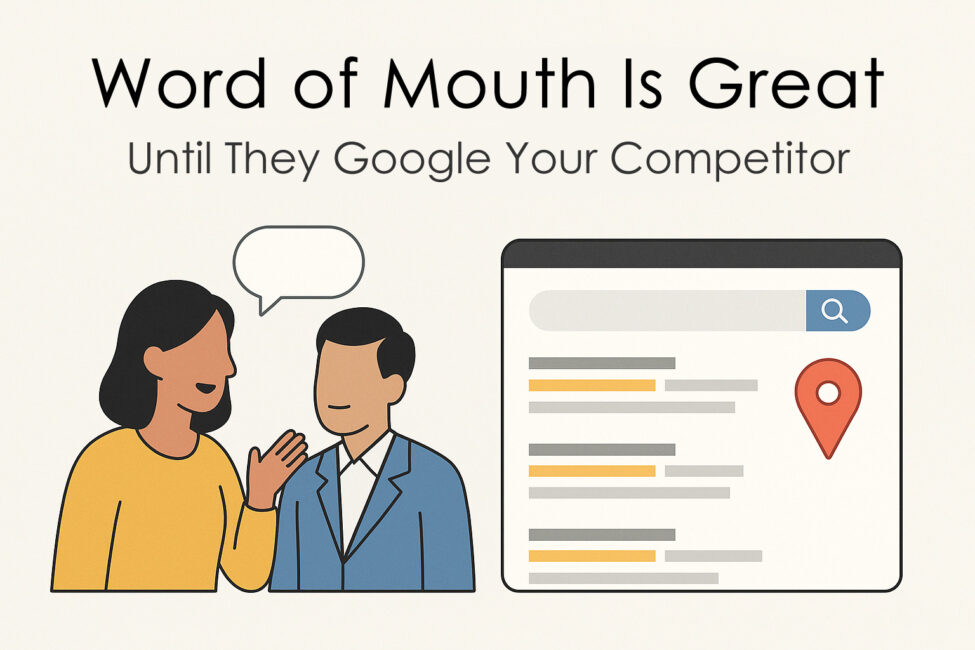 Word of mouth referrals and what happens when they Google your competitor