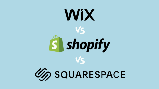 Wix vs Shopify vs Squarespace Wix vs Shopify vs Squarespace