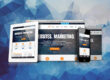 Yellowfin Development website shown on desktop, tablet, and mobile devices displaying the Websites Marketing homepage